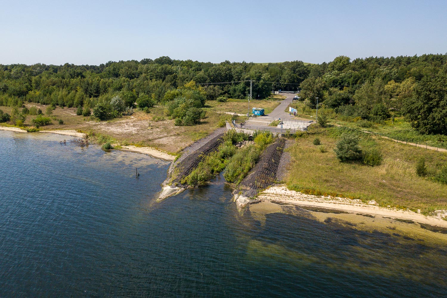 Luftbild Cottbuser Ostsee - Einlaufstelle